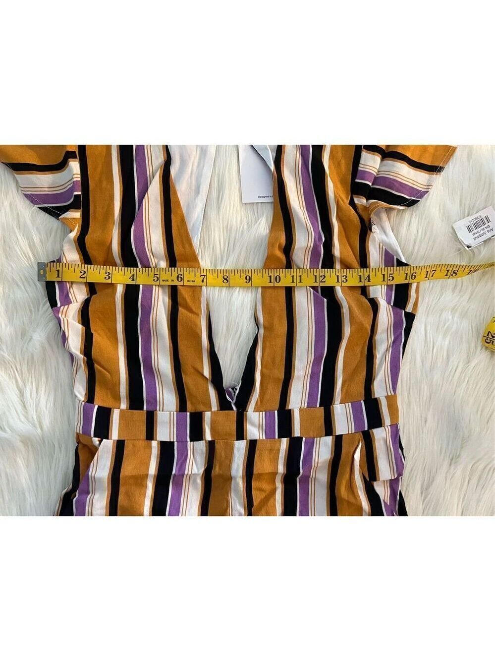 Honey Punch Striped Jumpsuit (sz S) - Picture 3 of 7